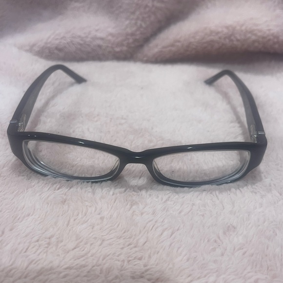 Coach BERNICE 844 BLACK Eyeglasses Frames Grey White Rectangle - Picture 5 of 16